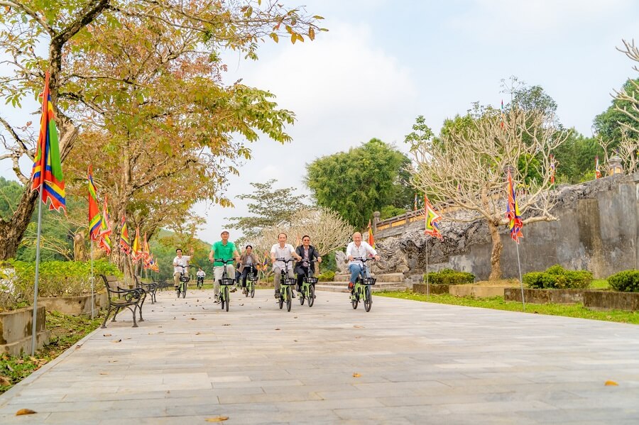 Newly Green Bike Tour At Gia Long Tomb