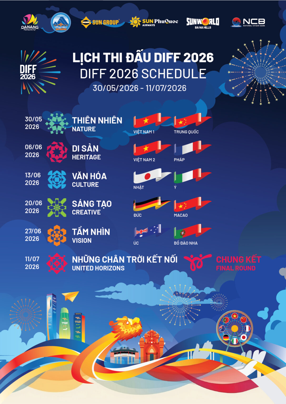 DFF 2026 SCHEDULE -Culture Pham Travel