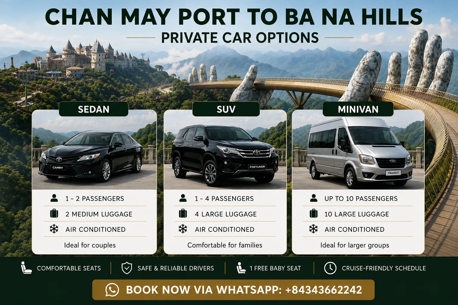 Chan May Port To Ba Na Hills - Culture Pham Travel