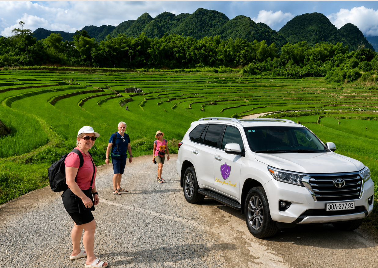 Hanoi to Pu Luong private car- Culture Pham Travel