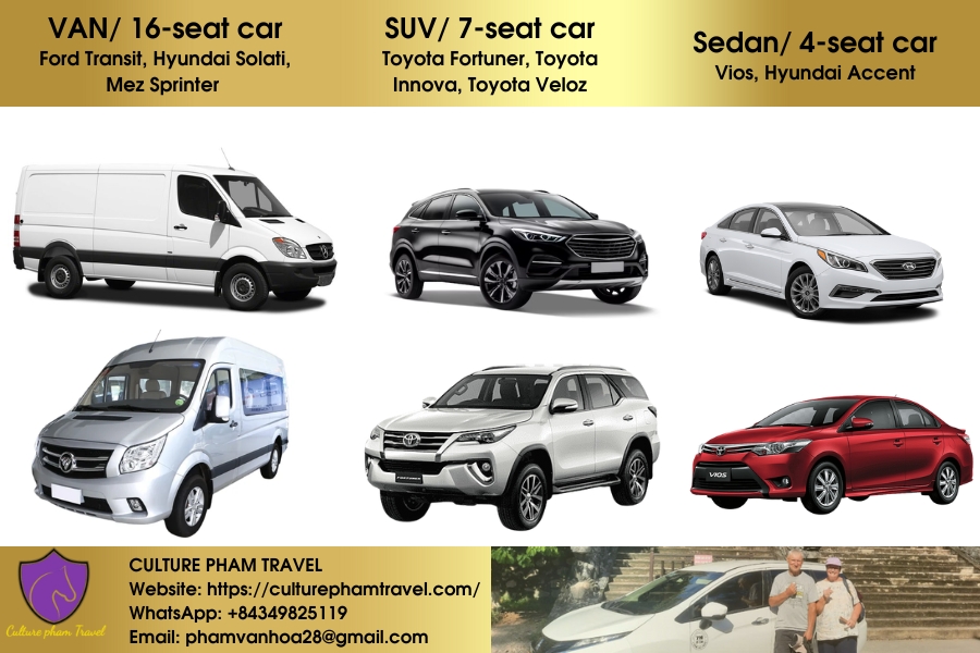 Culture Pham Travel - Car Types